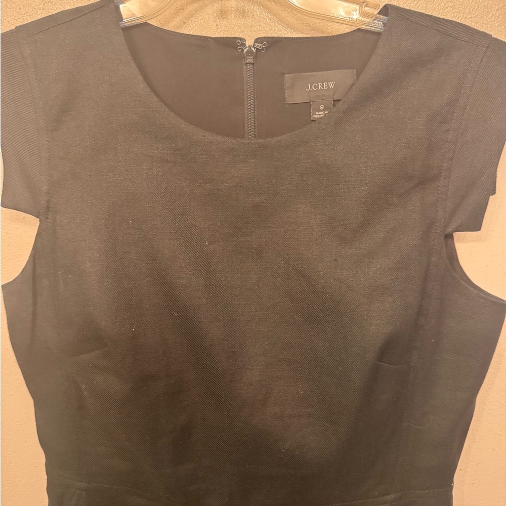 J. Crew Classic Black Sleeveless Dress